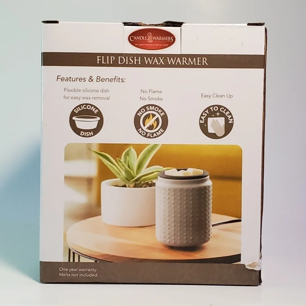 Flip Dish Wax Warmer with Silicone Wax Dish Electric Plug -in 